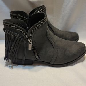 JC Zipper & Fringe Booties